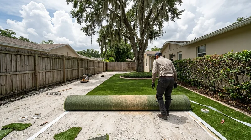 Residential Artificial Grass Installation Tampa